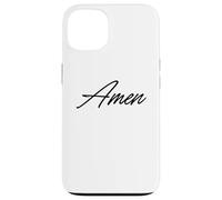 Amen Shirt - Puissante Citation Foi Catholique Traditionnelle Coque pour iPhone 13