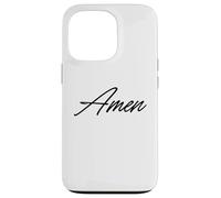 Amen Shirt - Puissante Citation Foi Catholique Traditionnelle Coque pour iPhone 13 Pro