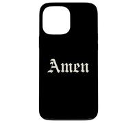 Amen Shirt - Puissante Citation Foi Catholique Traditionnelle Coque pour iPhone 13 Pro Max