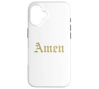 Amen Shirt - Puissante Citation Foi Catholique Traditionnelle Coque pour iPhone 16