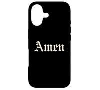 Amen Shirt - Puissante Citation Foi Catholique Traditionnelle Coque pour iPhone 17