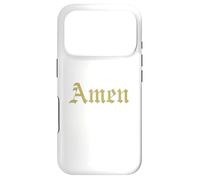 Amen Shirt - Puissante Citation Foi Catholique Traditionnelle Coque pour iPhone 17 Pro
