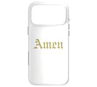 Amen Shirt - Puissante Citation Foi Catholique Traditionnelle Coque pour iPhone 17 Pro Max