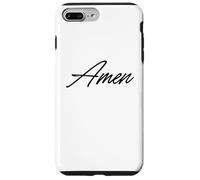 Amen Shirt - Puissante Citation Foi Catholique Traditionnelle Coque pour iPhone 7 Plus/8 Plus