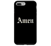 Amen Shirt - Puissante Citation Foi Catholique Traditionnelle Coque pour iPhone 7 Plus/8 Plus