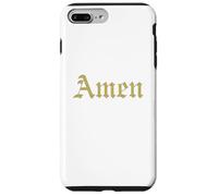 Amen Shirt - Puissante Citation Foi Catholique Traditionnelle Coque pour iPhone 7 Plus/8 Plus
