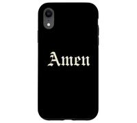 Amen Shirt - Puissante Citation Foi Catholique Traditionnelle Coque pour iPhone XR