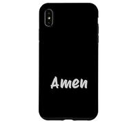 Amen Shirt - Puissante Citation Foi Catholique Traditionnelle Coque pour iPhone XS Max