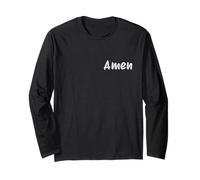 Amen Shirt - Puissante Citation Foi Catholique Traditionnelle Manche Longue