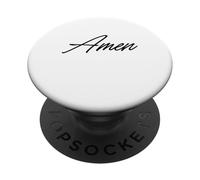 Amen Shirt - Puissante Citation Foi Catholique Traditionnelle PopSockets PopGrip Adhésif