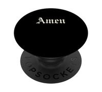 Amen Shirt - Puissante Citation Foi Catholique Traditionnelle PopSockets PopGrip Adhésif