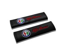 AMENAS 2 pièces Coussinets de Ceinture de sécurité, pour Alfa Romeo Giulia Stelvio 159 147 156 166 Giulietta Mito GT 4C Couverture de Ceinture de Sécurité Protection des épaules
