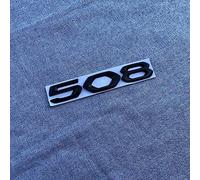 AMENAS Autocollant Emblème Voiture, pour Peugeot 508 5008 Autocollant D'insigne en Métal 3D, Accessoires Décoration Extérieure,C