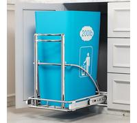 AMENER Poubelle sous évier de 20,5 à 50 l - Poubelle coulissante sous armoire ≥ 33 cm l x 43,2 cm H x 48,3 cm D, poubelle coulissante sous le comptoir, ne peut pas contenir (argent)