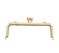 AMENGJ Fermoir Sac a Main 1 à 5 pièces de fermoirs Baiser for Sac Main, poignées carrées Lisses en métal, Accessoires Couture et Portefeuille Visser, 20/25 cm(Light Gold,25cm-1Pc)