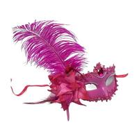 AMENGJ Masque bal Masqué Costume de bal masqué sexy for femme, avec diamants, masque vénitien, plumes et fleurs, style princesse(Color 16)