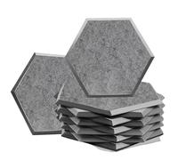 AMENGJ Panneau Acoustique Panneaux acoustiques insonorisants, Lot de 12 pièces, Isolation Haute densité, Traitement Acoustique for Salle de Batterie, Isolation phonique des Murs(Color 4,S_1.0CM)