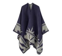 AMENGJ Poncho Femme Poncho Chaud en Imitation Cachemire à Rayures for Femme(Type 7)