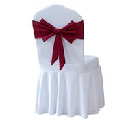 AMENGJ Ruban Chaise Mariage Ceinture de Chaise en Spandex, décoration Mariage, 10 pièces, avec nœud Papillon prêt à l'emploi, idéale for Banquet, fête d'anniversaire, événements, Vacances(Color 8)