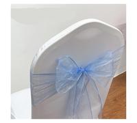 AMENGJ Ruban Chaise Mariage Ceintures de Chaise en Organza, 100 à 10 pièces, Bandes nœuds, for fête Mariage, Banquet, événement, décoration Campagne(Color 4,100pcs)