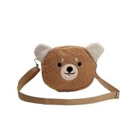 AMENGJ Sacoche Femme Sac à bandoulière en peluche for femmes, joli petit sac à main for téléphone portable, motif dessin animé, for filles(Color 4)