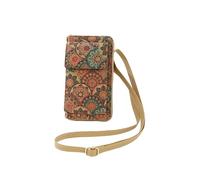 AMENGJ Sacoche Femme Sacoche vintage en liège for téléphone portable, multifonction, grande capacité, porte-cartes, en cuir PU, modèle vertical, porte-monnaie(Color 5)