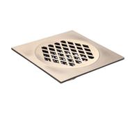 AMENGJ Siphon de Sol Drain de Sol de Douche en Laiton Noir 15 x 15 cm Couvercle de Drain de Salle de Bain Drain de Sol carré(Color 1)