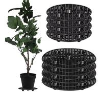 AMENGJ Soucoupe Pot Fleur Support for Plantes d'intérieur et d'extérieur, 8 pièces, Pot élévateur