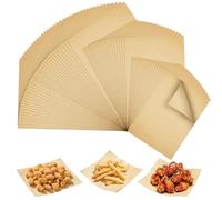 Amentalove 300PCS Papier Cuisson, Papier Sulfurisé 30 x 40cm, 3 Tailles Feuilles Papier Cuisson rouleau Non Blanchi, papier cuisson reutilisable pour la Cuisine, le Grill, Vapeur et la Friteuse à Air