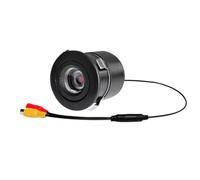 améra recul Caméra Recul Universelle pour Voiture Navigation DVD 12V HD CCD Perforée Vue Avant 18.5mm Étanche Caméra synchronisée montée sur véhicule(Single Camera)