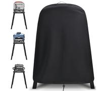 Amerbro Housse de Barbecue - Compatible avec Le Barbecue d'extérieur Ninja Woodfire et Four à Pizza sur Son Support - Housse de Four à Pizza Ninja - Noir - 23,9 x 7 x 27,9 cm