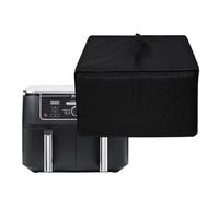 Amerbtech Housse pour friteuse à air résistante à la chaleur, imperméable à l'eau et à la poussière Housse de protection pour Ninja Foodi MAX Dual Zone Air Fryer AF400/Dual Zone Air Fryer AF300 (Noir)