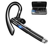 AMERCOOWTT Casque Bluetooth sans fil avec microphone, 48 heures d'autonomie de lecture, 500 mAh, double micro intégré, suppression du bruit pour bureau d'affaires/Dri Urt766 (taille A, taille unique)