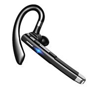 AMERCOOWTT Oreillette Bluetooth sans fil avec microphone 48 heures de temps de lecture 500 mAh étui de charge intégré à double microphone antibruit pour le bureau/Dri Urt766 (B, taille unique)