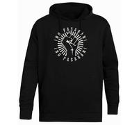 Ameretee No Pasaran Pull Unisexe À Capuche Noir Simple