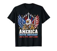 America 250th Birthday 2026 Cool Swag Patriotic Eagle T-Shirt