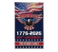 America 250th Flag - 1776-2026 Patriotic Banner | 5x3 Ft Commemorative Outdoor Display with Fade Resistant Fabric for Independence Day Parades Garden Yard Events