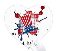 america 4 juillet les independent day chapeau Jeux de tapis de souris en forme de coeur