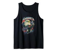 America 4th of July Patriotic Eagle Flag Freedom Débardeur