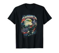 America 4th of July Patriotic Eagle Flag Freedom T-Shirt