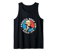 America Been Him Since 1776 George Washington 4 juillet Débardeur
