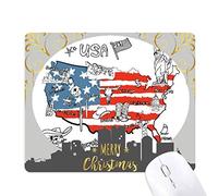 america carte liberté mot illustration la nuit de noël, tapis de souris en caoutchouc