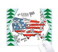 america carte liberté mot illustration tapis de souris green pine tree tapis en caoutchouc