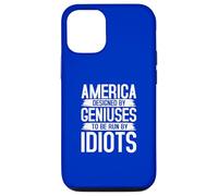 America Designed by Geniuses Run by Idiots Citation Coque pour iPhone 12/12 Pro