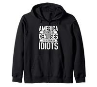America Designed by Geniuses Run by Idiots Citation Sweat à Capuche