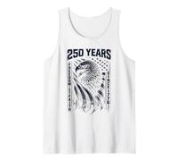 America Faith and Freedom 250 Years Since 1776 4th of July Débardeur