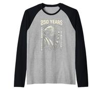 America Faith and Freedom 250 Years Since 1776 4th of July Manche Raglan