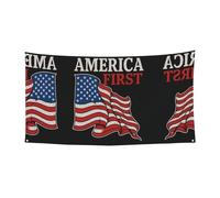 America First Printing Bannière de fête d'Halloween à suspendre pour les vacances, 1 pièce, idéale pour les rassemblements d'Halloween et de Noël