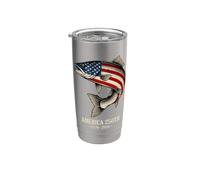 America Fish 250th Anniversary Fish Design pour les pêcheurs 2026 Gobelet isotherme en acier inoxydable double paroi