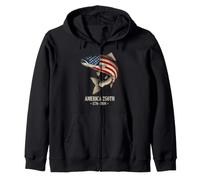 America Fish 250th Anniversary Fish Design pour Les pêcheurs 2026 Sweat à Capuche